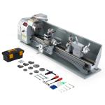 Mini Metal Lathe with LCD Display and 3-Jaw Chuck