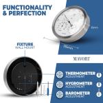 MAVORI® 3-in-1 Weather Station: Barometer, Hygrometer, Thermometer