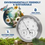 MAVORI® 3-in-1 Weather Station: Barometer, Hygrometer, Thermometer