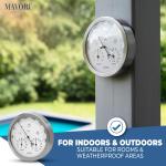 MAVORI® 3-in-1 Weather Station: Barometer, Hygrometer, Thermometer