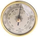 Analog Weather Barometer and Outdoor Temperature Gauge