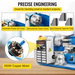 VEVOR Mini Metal Lathe Machine with Digital Display