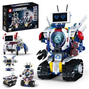 5-in-1 DIY Robot Kit for Kids Ages 8-12