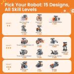 Solar Robot Building Kit - 15-in-1 STEM Toy