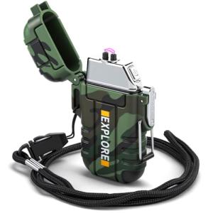 Rechargeable Windproof Plasma Lighter for Outdoor Adventures