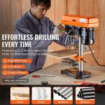 8-Inch Benchtop Drill Press with LED Light