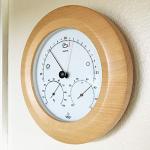 Hokco 8" Wood Weather Station with Barometer