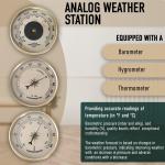 Indoor Brown and Gold Classic Weather Station