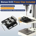 8" Heavy-Duty Benchtop Drill Press with Motor
