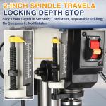 8" Heavy-Duty Benchtop Drill Press with Motor