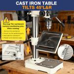8" Heavy-Duty Benchtop Drill Press with Motor