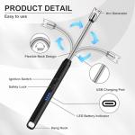 3 Pack USB Rechargeable Electric Candle Lighter Set