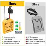 Power Wheel Adapter for Dewalt 20V Battery
