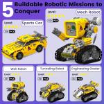 5-in-1 STEM RC Robot Building Kit