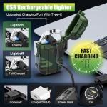 Rechargeable Windproof Plasma Lighter for Outdoor Adventures