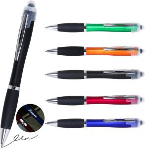 3-in-1 Glow Engraved Stylus Ballpoint Pen Set