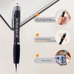 3-in-1 Glow Engraved Stylus Ballpoint Pen Set