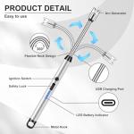 3 Pack Windproof USB Rechargeable Electric Candle Lighters