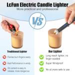 Electric Plasma Arc Lighter with Safety Lock