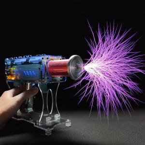 Handheld Tesla Coil Gun for Lightning Effects