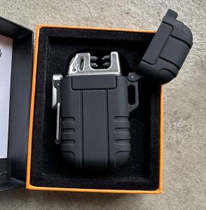 Windproof USB Rechargeable Dual Arc Plasma Lighter