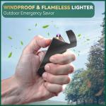Rechargeable Windproof Plasma Lighter for Gifts