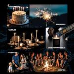 KTEBO® 2-Pack Long USB Rechargeable Electric Lighters