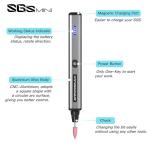 Cordless Mini Engraving Pen with Bluetooth and 36 Bits
