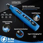 Cordless Mini Rotary Tool with 69 Accessories