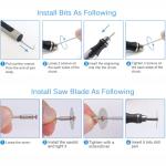 USB Rechargeable Mini Engraver with 35 Bits