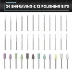 Cordless Mini Engraving Pen with Bluetooth and 36 Bits