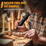 HARDELL Mini Cordless Rotary Tool with 69 Accessories