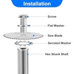 11-Piece Rotary Drill Saw Blade Set