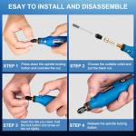 Cordless Rotary Tool Kit with 75 Accessories