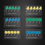 30-Pack Mini Buffing Pads for Tight Spaces