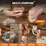 HARDELL Mini Cordless Rotary Tool Kit with Accessories