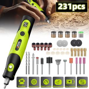 Cordless Rotary Tool Kit with 231 Accessories
