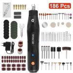 186-Piece Mini Corded Rotary Tool Kit