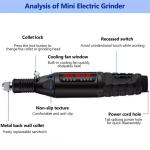 25-Piece Mini Grinder Tool Set with Accessories