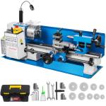 Mini Metal Lathe with Variable Speed and Lamp