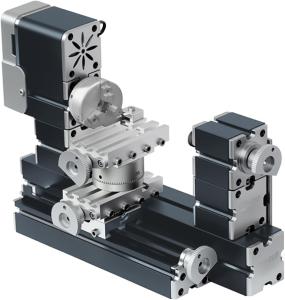 60W Mini Metal DIY 4-Axis Lathe Tool