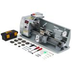 Mini Metal Lathe with LCD Display and 3-Jaw Chuck