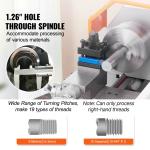 7''x16'' Mini Metal Lathe with Adjustable RPM