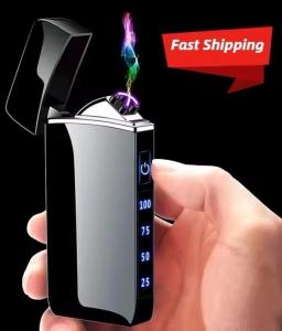 Rechargeable Flameless Dual Arc Electric Lighter