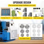 Mini Precision Wood Lathe - 550W Bench Tool