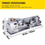 Mini Metal Lathe with Variable Speed Control