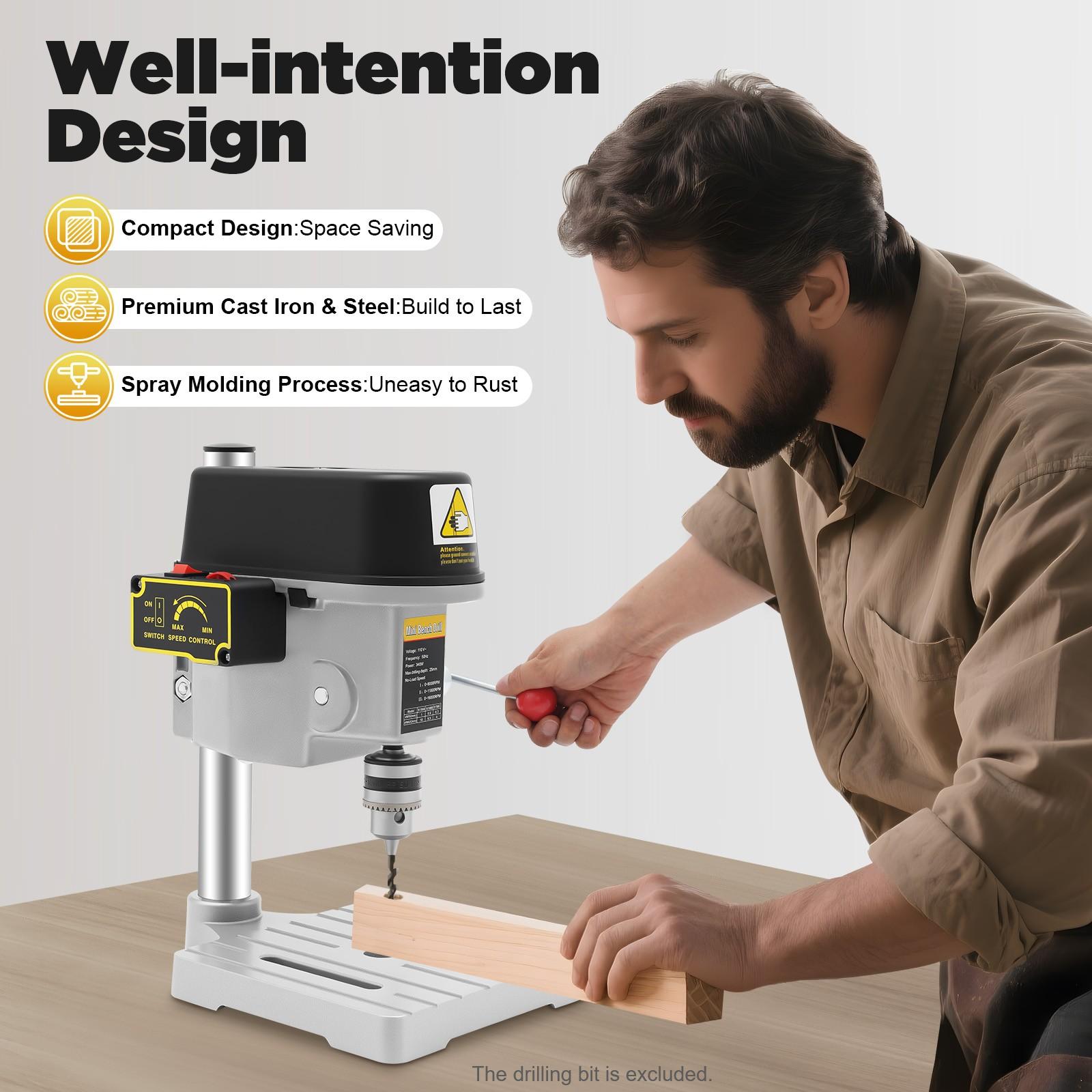 Mini Electric Drill Press for Easy Benchtop Use