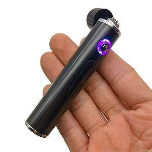 USB Rechargeable Dual Arc Plasma Lighter in Black
