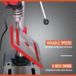 Ironton 8-Inch Benchtop Drill Press with 5 Speeds