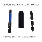 Hacksmith Drill Bit Holder with Adhesive – 10 Slots